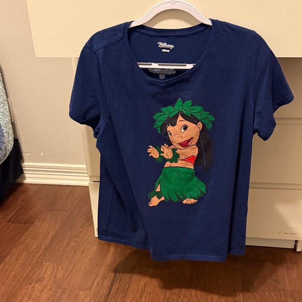 Disney Navy T-Shirt with Lilo Character Design